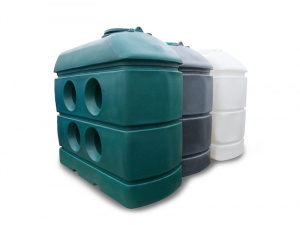 SLIMline rainwater tank 2500 L with water pump